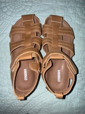 Gymboree Tan Brown Strappy Sandals for boys size 13